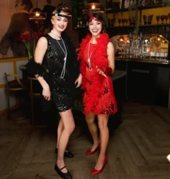 Adult dress flapper chicago black (m)
