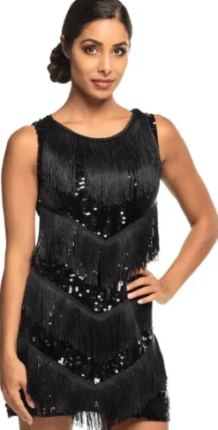 Adult dress flapper chicago black (m)