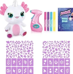 Airbrush plush axolotlcorn