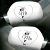 Auton peili koristeet mr. & mrs.