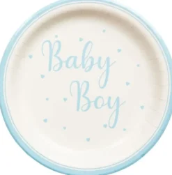 Baby boy paperilautanen 8 kpl 23 cm