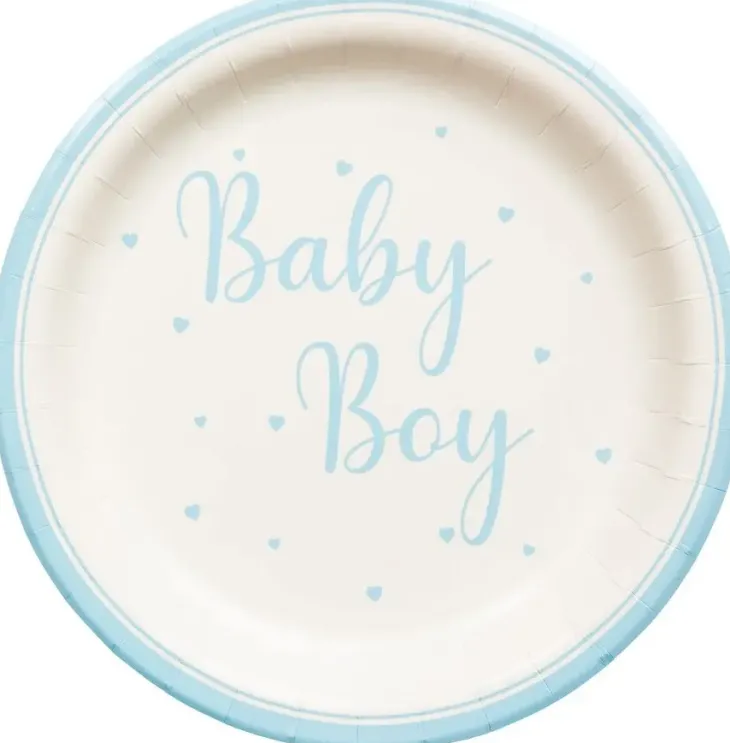 Baby boy paperilautanen 8 kpl 23 cm