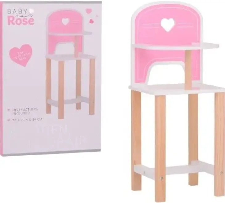 Baby rose puinen syöttötuoli