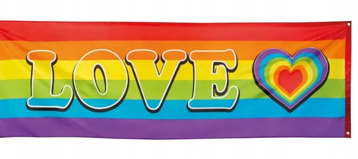 Banneri pride love sateenkaari