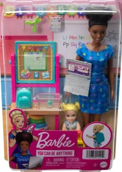 Barbie career opettaja ruskeat hiukset