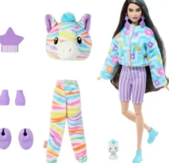 Barbie cutie reveal color dreams zebra