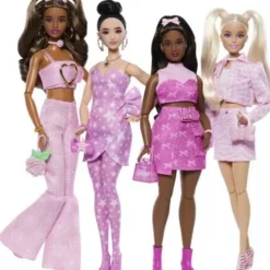 Barbie deluxe style pink denim jacket