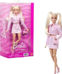 Barbie deluxe style pink denim jacket