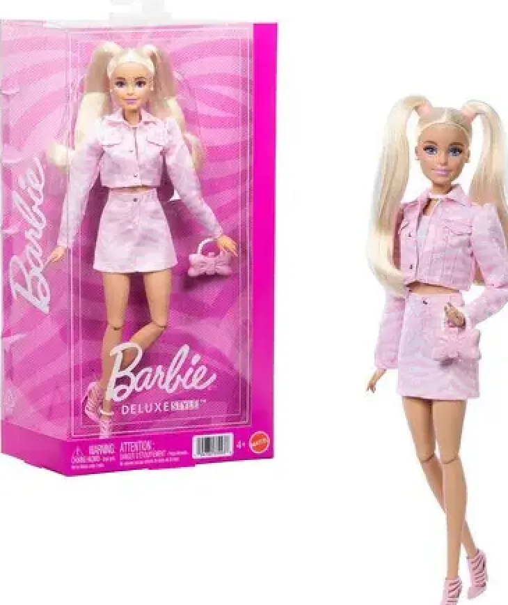 Barbie deluxe style pink denim jacket