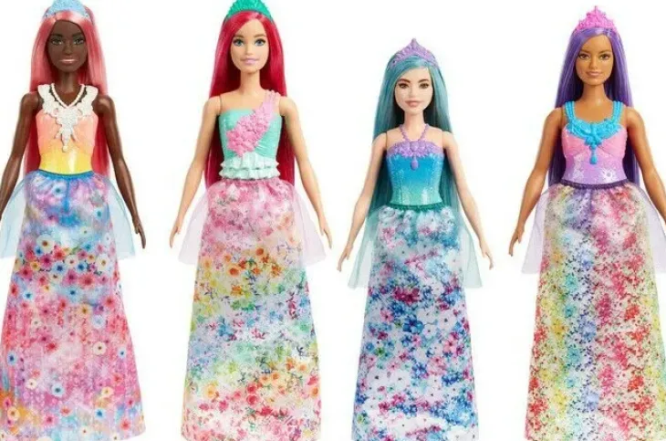 Barbie dreamtopia prinsessa pinkit hiuks