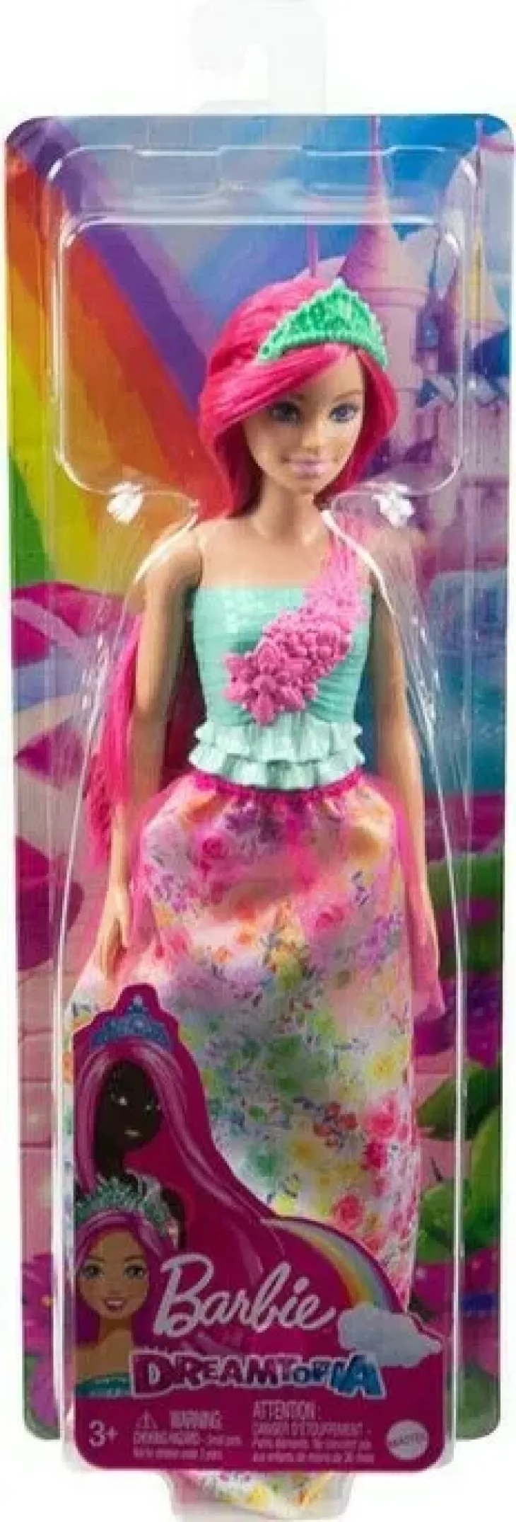 Barbie dreamtopia prinsessa pinkit hiuks