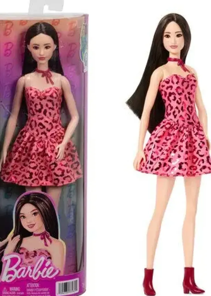 Barbie fashionista 246 pink leopard