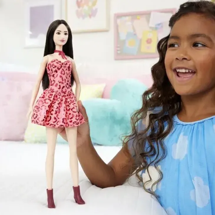 Barbie fashionista 246 pink leopard