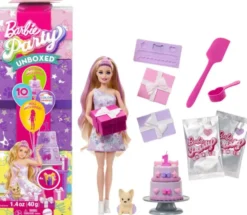 Barbie party unboxed vaaleat hiukset