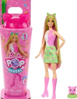 Barbie pop reveal animal party kissa