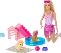 Barbie puppy pool party
