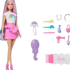 Barbie rainbow sparkle hair doll