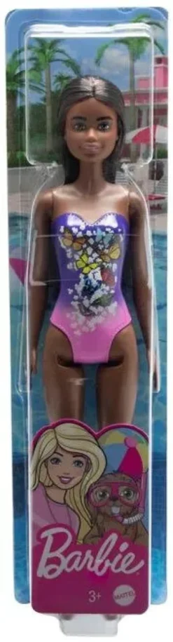 Barbie ranta nukke violetti uimapuku