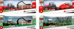 Bburago traktori ja deluxe traileri