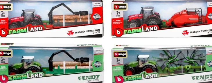 Bburago traktori ja deluxe traileri