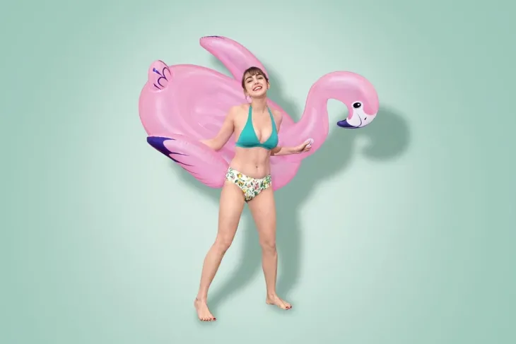 Bestway flamingo uimalautta 153x143cm