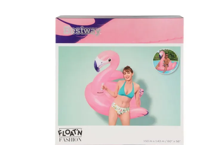 Bestway flamingo uimalautta 153x143cm