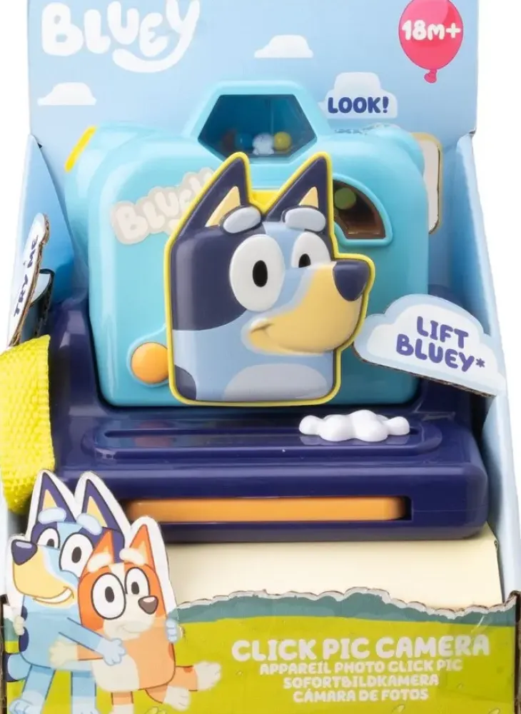Bluey clic pic -leikkikamera, värejä ja