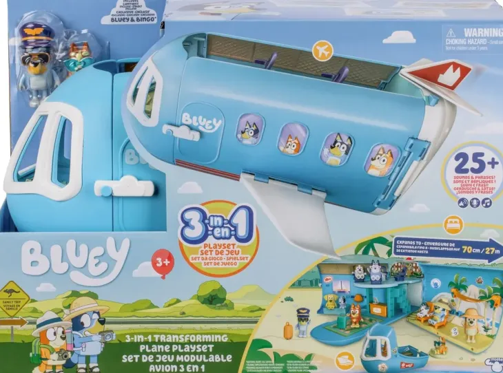 Bluey lentokone 3 in 1