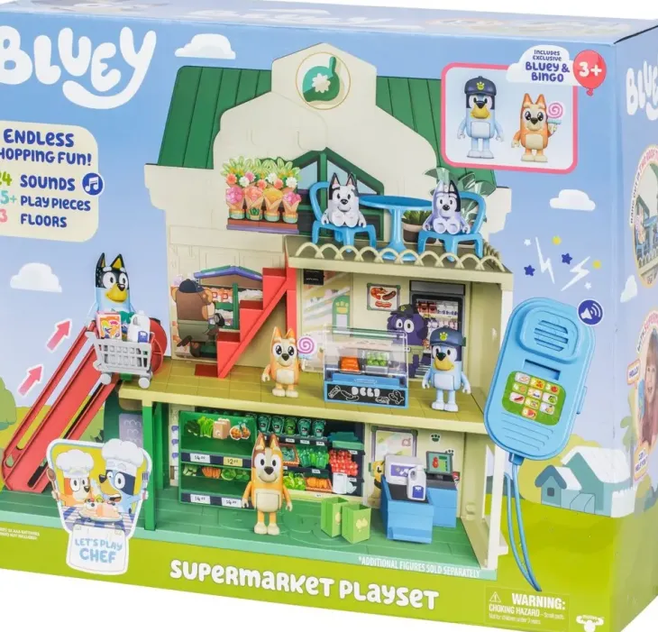 Bluey supermarket leikkisetti 46 x 40 cm