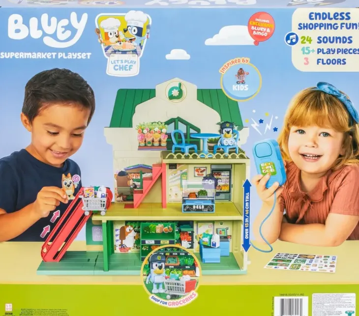 Bluey supermarket leikkisetti 46 x 40 cm