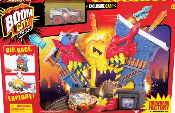 Boom city racers fireworks factory