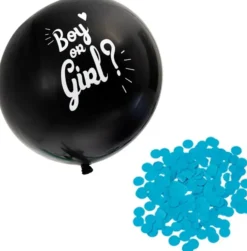 Boy or girl confettipallo sininen 60cm