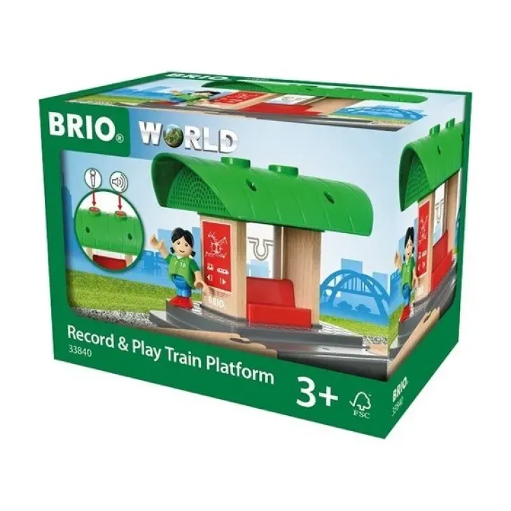 Brio 33840 tallenna ja toista-junalaitur