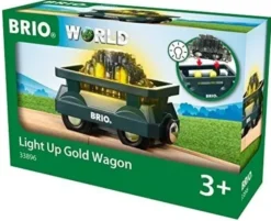 Brio 33896 valaistu kultavaunu