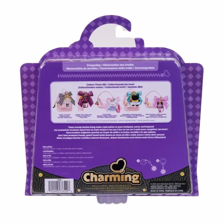Charming nalle clip on