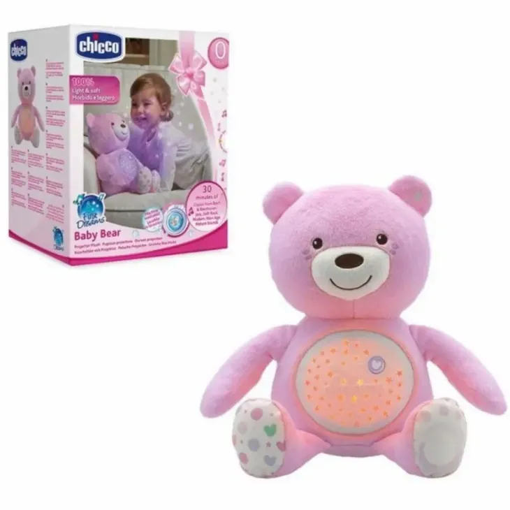 Chicco baby bear projector pinkki