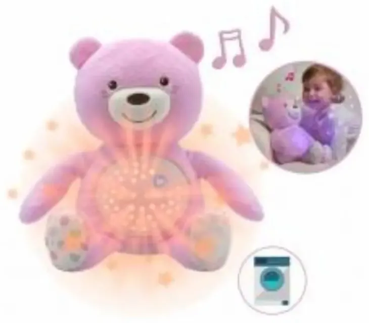 Chicco baby bear projector pinkki