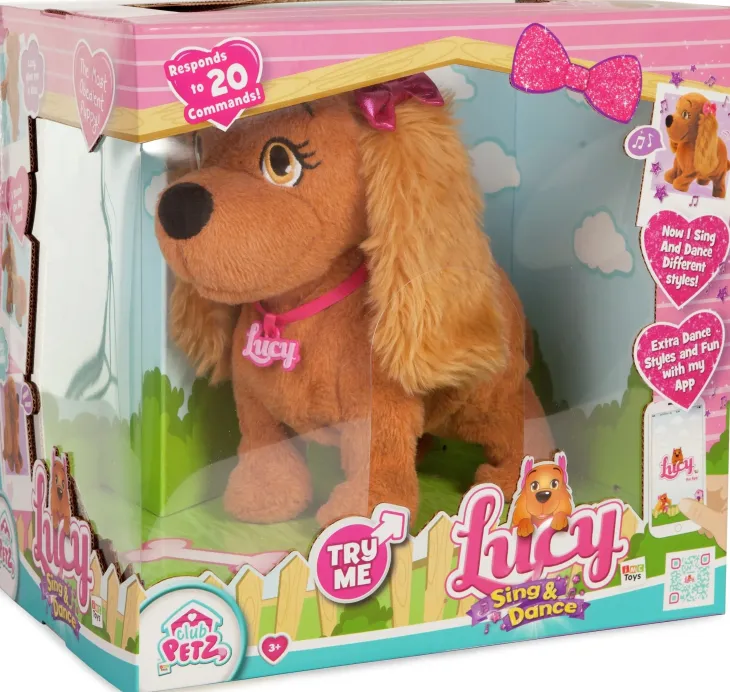 Club petz lucy laulava ja tanssiva koira