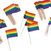 Cocktail flag rainbow 50 kpl