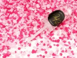 Confetti push pop pinkki