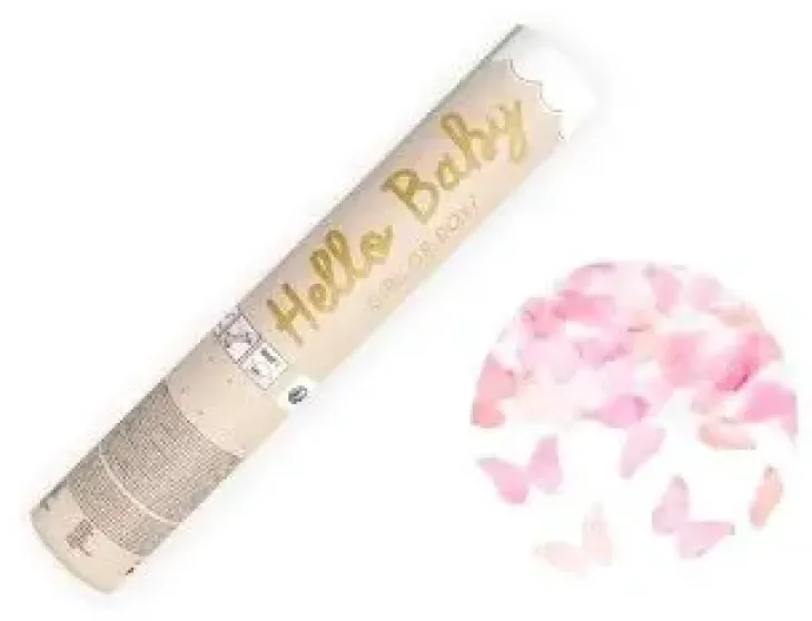 Confetti tykki pieni pinkki