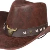 Cowboy hattu texas ruskea