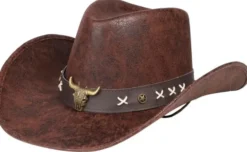 Cowboy hattu texas ruskea