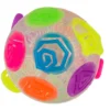 Crazy flashing bouncy ball rainbow 8cm