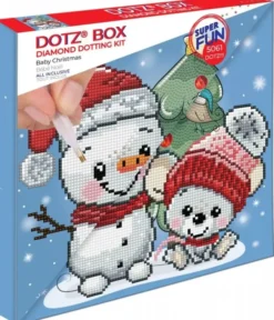Diamond dotz baby christmas canvas