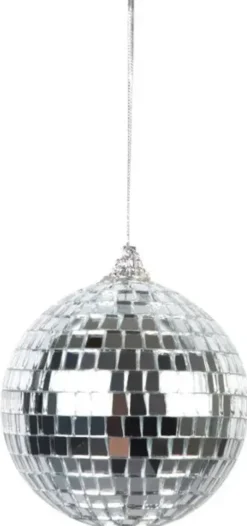 Diskopallot hopea 6kpl 8cm