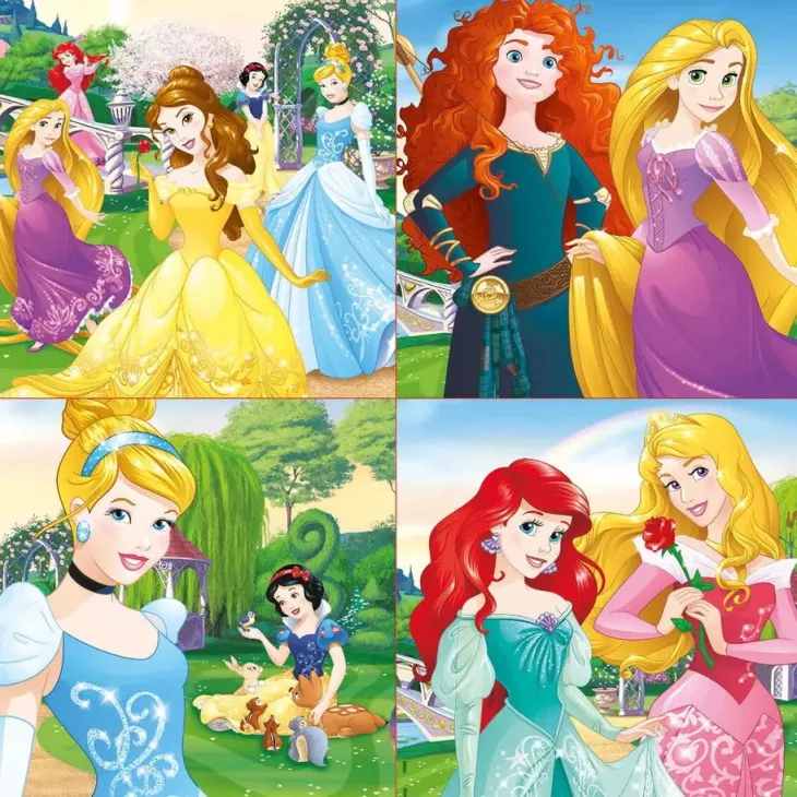 Educa 12-16-20-25 disney princess salkku