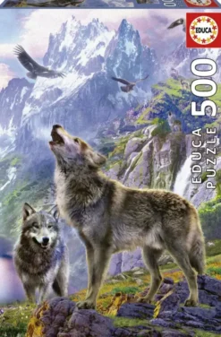 Educa wolves in the rocks 500 palaa