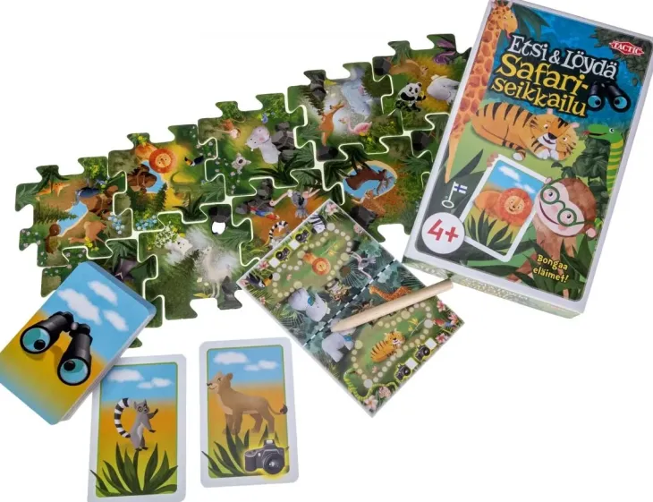 Etsi ja löydä safariseikkailu matkapeli