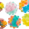 Fidget pop it ball rainbow 7 cm
